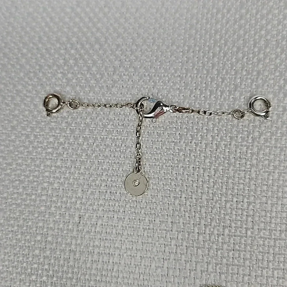 NIB - Retired Stella & Dot Kari Layered Necklace Silver Delicate Versatile - Picture 6 of 14